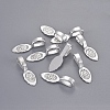 Tibetan Style Alloy Glue-on Flat Pad Bails LS-LF10728Y-NF-4
