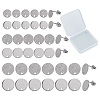 CREATCABIN 48Pcs 2 Style 304 Stainless Steel Ear Stud Findings STAS-CN0001-02-1