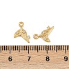 Ocean Theme Brass Micro Pave Cubic Zirconia Charms KK-F902-08L-G-3