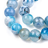 Natural Fire Crackle Agate Beads Strands X-G-S346-8mm-19-3