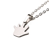 Non-Tarnish Stainless Steel Pendants Necklaces NJEW-K267-01F-P-1