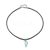Waxed Cord Necklaces NJEW-P310-06P-01-2
