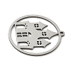 201 Stainless Steel Pendants STAS-G366-02P-03-2