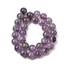 Round Natural Amethyst Beads Strands G-S380-01C-02-3