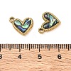Natural Paua Shell Pendants SA-CBA11D7-24B-G-3