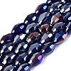 Electroplate Transparent Glass Beads Strands GL-N002-01A-A20-1