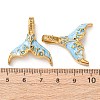 304 Stainless Steel Enamel Pendants STAS-Z193-10G-4