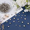 240Pcs 3 Styles Brass Four-Claw Rivets KK-SP0002-45P-3