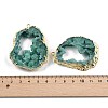 Dyed Nuggets Natural Druzy Geode Agate Big Pendants G-M287-08-3