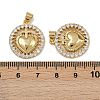 Brass Micro Pave Cubic Zirconia Pendants KK-I358-068G-02-3