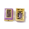 Rack Plating Brass Rectangle Beads KK-C007-14G-03-3