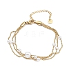 304 Stainless Steel Ball Chains Bracelets BJEW-P343-03G-2