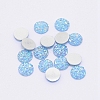 Flat Back Resin Rhinestone Cabochons CRES-WH0002-12F-1