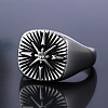 316 Stainless Steel with Cubic Zirconia Finger Rings for Men FS-WGEFB28-06-1