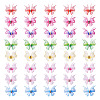 56Pcs 8 Colors Cloth Butterfly Ornament Accessories DIY-TA0014-28-2