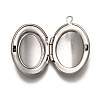 316 Stainless Steel Locket Pendants STAS-O135-05P-3