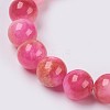 Natural Jade Beaded Stretch Bracelet BJEW-P214-21-8mm-2