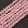 Natural Rose Quartz Beads Strands X-G-F460-35-1