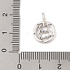 Luminous 925 Sterling Silver Rhinestone Constellation Charms STER-H114-01AS-02-3