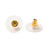 Brass Bullet Clutch Earring Backs X-KK-I057-G-1