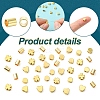 40Pcs 4 Styles Long-Lasting Plated Brass Beads KK-YW0002-96-2