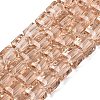 Transparent Glass Beads Strands GLAA-R041-8x8mm-A05-1