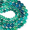 2 Strands 2 Styles Natural Dragon Veins Agate Beads Strands G-TA0002-58-2