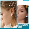20Pcs 2 Colors 304 Stainless Steel Clip on Earring Pads STAS-SC0004-25-6