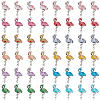 48Pcs 12 Colors Alloy Enamel Connector Charms ENAM-PH0002-23-1