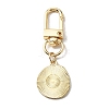 Smiling Face Enamel Pendant Decorations LS-KEYC-WH0036-08LG-01-2