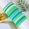 20Pcs 5 Colors Polymer Clay Heishi Surfer Stretch Bracelets Set BJEW-SW00132-5