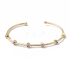 Brass Cuff Bangles BJEW-A134-02G-09-1