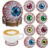 Eye DIY Diamond Painting Coaster Kits PW-WGF0A44-01-1