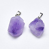 Natural Amethyst Pendants LS-G-T122-34-2