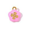 304 Stainless Steel Enamel Pendants STAS-OY011-81G-1