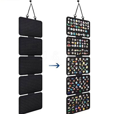 Felt Hanging Enamel Lapel Pin Display Panels Organizer PW-WG34B60-01-1