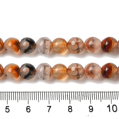 Dyed & Heated Natural Dragon Veins Agate Beads Strands G-P539-A01-08-1