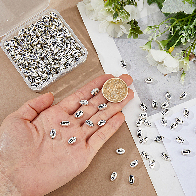 200Pcs Tibetan Style Alloy Spacer Beads FIND-FH0017-51B-1