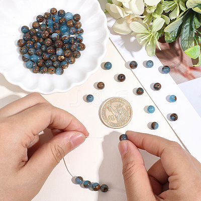 80Pcs Natural Chalcedony Beads Strands G-PA0002-36B-1