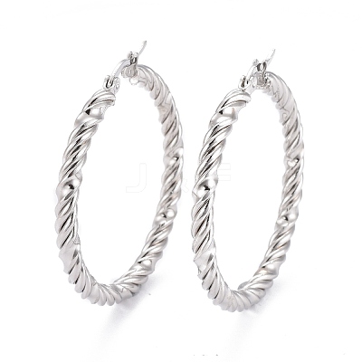 Tarnish Resistant 304 Stainless Steel Hoop Earring EJEW-F257-14P-1
