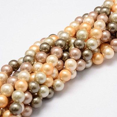 Shell Pearl Bead Strands LS-BSHE-L017-12-1