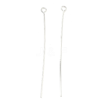 50MM Silver Color Plated Brass Eye Pins X-EPC5.0cm-S-1