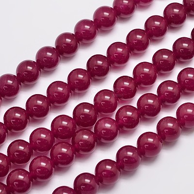 Natural & Dyed Malaysia Jade Bead Strands G-A146-12mm-A15-1