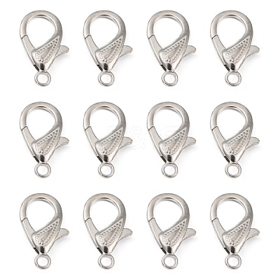 Zinc Alloy Lobster Claw Clasps PALLOY-D008-P-1
