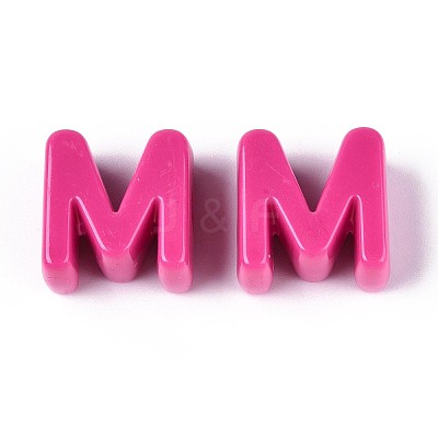 Opaque Acrylic European Beads OACR-M027-01M-04-1