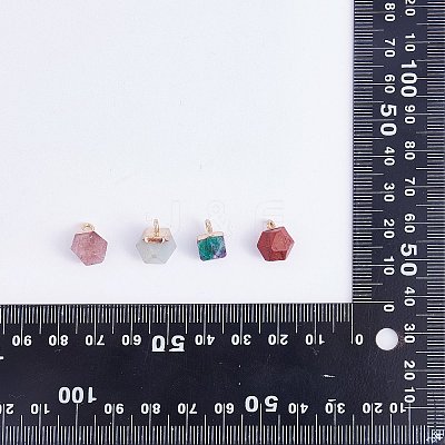 12Pcs 12 Styles Natural & Synthetic Gemstone Charms G-SZ0002-13-1