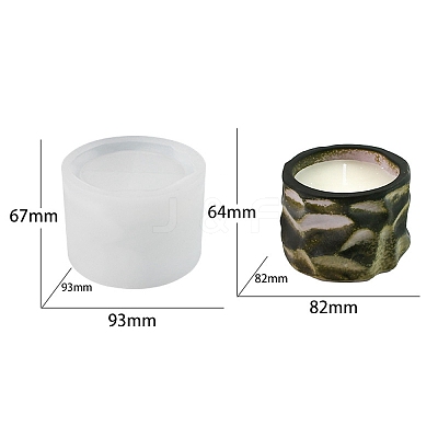 Food Grade Irregular Column DIY Silicone Candle Molds PW-WG83295-02-1