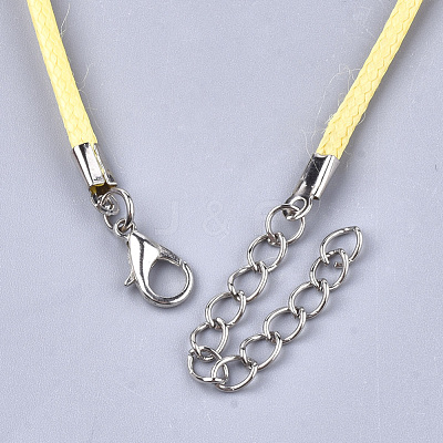 Waxed Cord Necklace Making NCOR-T001-62-1