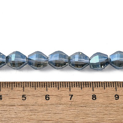 Electroplate Glass Beads Strands EGLA-L045-H-FR01-1