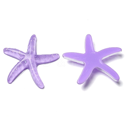 Translucent Resin Sea Animal Cabochons RESI-B016-01E-1